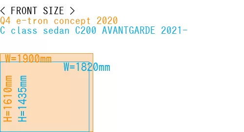 #Q4 e-tron concept 2020 + C class sedan C200 AVANTGARDE 2021-